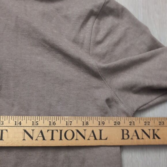 Mizzen+Main Proflex Quarter Zip Mens Large brown 1/4 Zip Pullover Long Sleeve - Picture 3 of 5